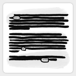 Blackout Poetry Magnet